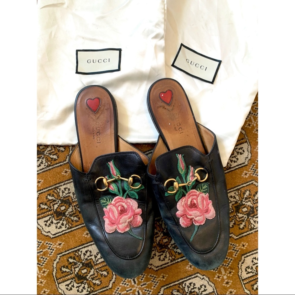 Gucci Princetown New Bloom Floral Leather slide